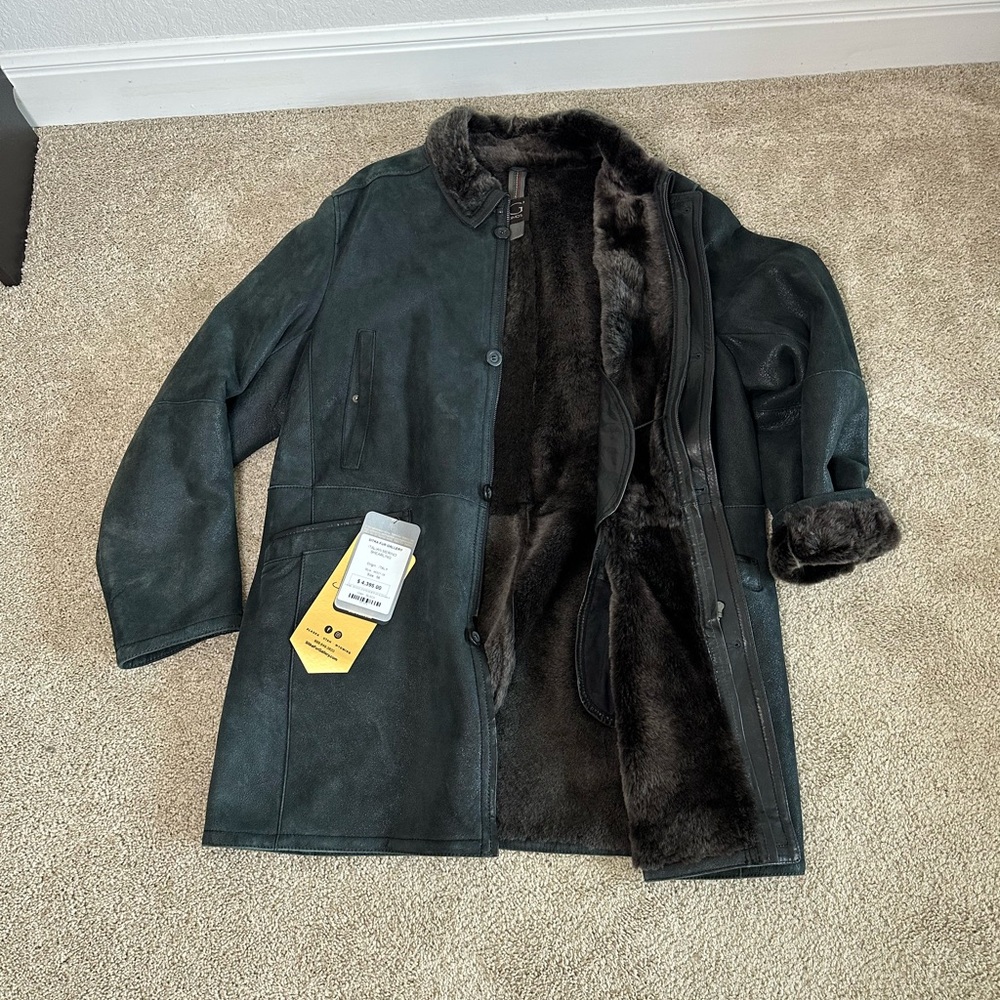 Italian Merino Shearling Fur Coat